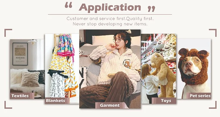 Kingcason Factory Price ODM/OEM Fashion Garment Fabric 3D Back Printing Flannel Fleece Velvet Plush Fabric for Blanket Textile