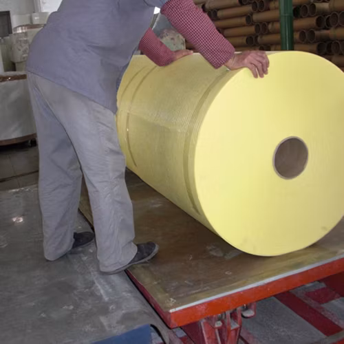 30GSM 50GSM Fiberglass Roofing Tissue Mat Yellow Color