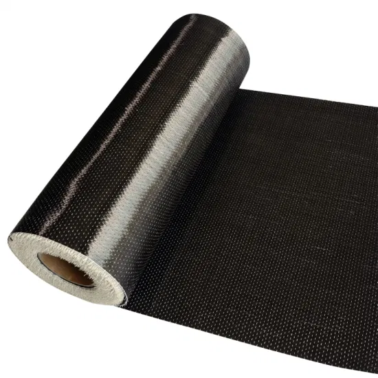 Unidirectional Basalt Fiber Fabric 300GSM Black Basalt Fiber Cloth for Construction Reinforcement